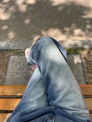 Plus size American high street vibe washed straight jeans for women with fat mm high waist and versatile slimming loose wide leg trousers