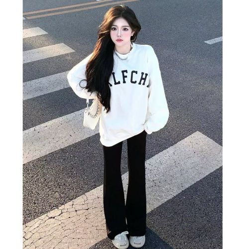 Velvet and thickened 400g composite silver fox velvet autumn and winter sweatshirt for women with bag collar and shoulder straps