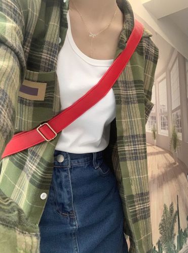 American retro green plaid shirt for women spring and autumn new spring design niche shirt jacket top