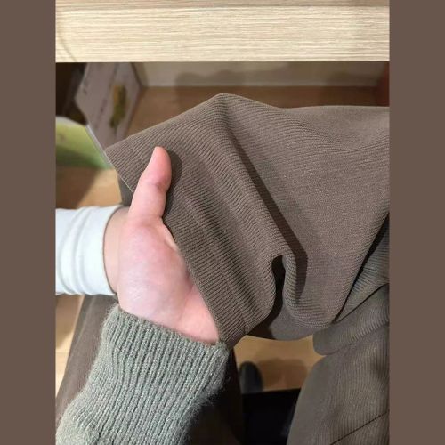 Maillard Corduroy Wide Leg Pants Women's Winter New Brown Retro Loose Casual Pants Thickened Straight Pants