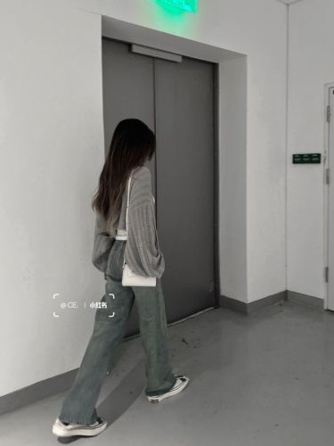 CyNi Cynismo summer thin knitted blouse hollow loose lazy retro style sun protection shawl