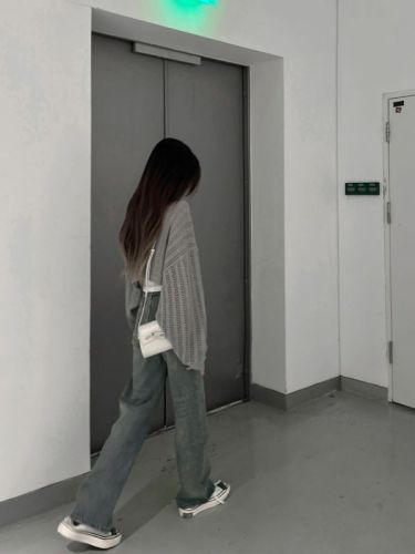 CyNi Cynismo summer thin knitted blouse hollow loose lazy retro style sun protection shawl