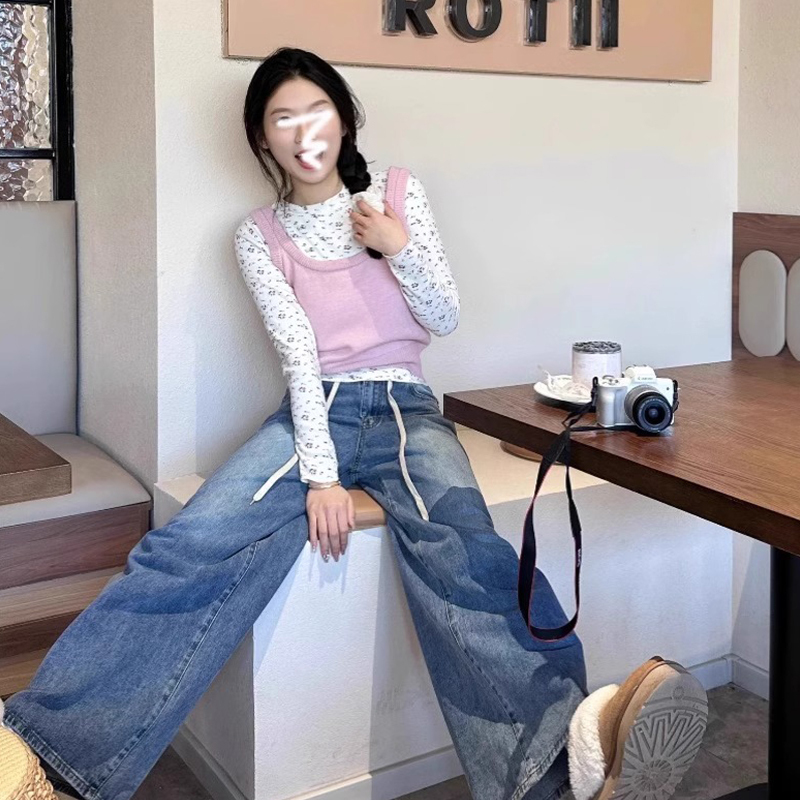 New early spring Korean-style outfits, a complete set of early spring and autumn women's skirts, gentle dopamine