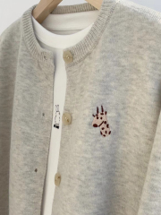 Raccoon velvet sweater jacket for women in autumn and winter new hot style outer wear loose lazy style top knitted cardigan