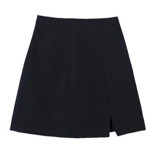 Short skirt for women in autumn high-waisted A-line slimming skirt new fashion black hip-hugging skirt hot girl short skirt