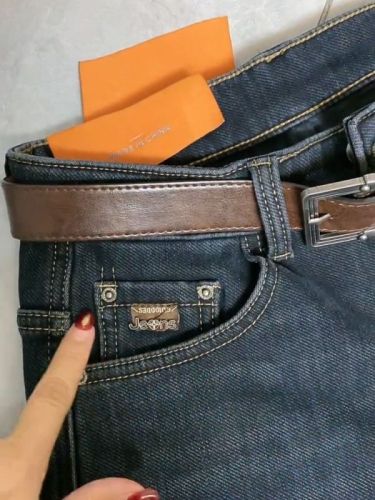 Simple straight jeans with velvet/without velvet, women's loose slimming dad pants ins trendy high waist nine-point pants