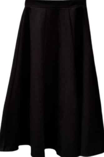 New autumn and winter skirts for small women, large swing umbrella skirts, high-waisted A-line mid-length woolen skirts