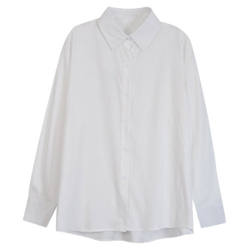 Early spring new design niche white shirt women's Japanese top French style shirt summer