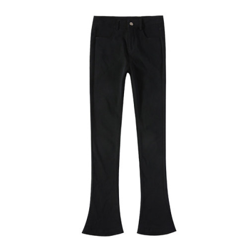 New style micro-flared horseshoe pants, high-waisted, tall, leg-lengthening, versatile casual pants for women