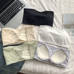 Hot girl's beautiful back tube top women's summer Korean style new design sense of outer wear and inner one-piece underwear