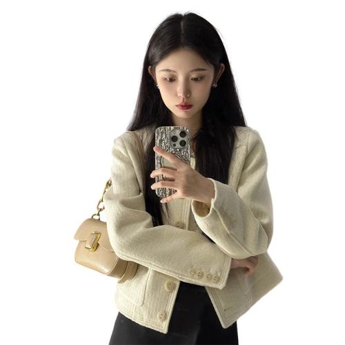 French Xiaoxiang college style jacket for women spring and autumn new hot style small temperament high-end short top