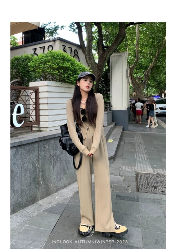 Li Xiaosha Slightly Fat Large Size Black Casual Sports Suit Women's Autumn Hooded Cardigan Jacket Slim Slim Wide Leg Pants