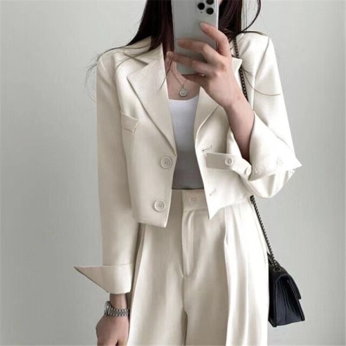Oversize brown jacket for women 2024 spring and autumn small high-end street style new Korean casual suit