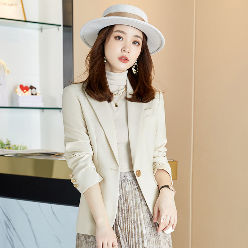 Small Korean style blazer women's new autumn temperament high-end suit top