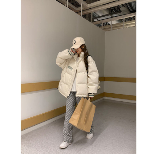 New winter thickened baseball cotton coat design niche lightweight parka down jacket women's short autumn and winter