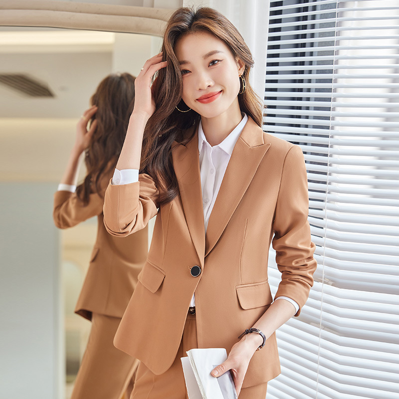 Suit suit for women spring and autumn new temperament women's fashion suit top formal interview professional suit work clothes