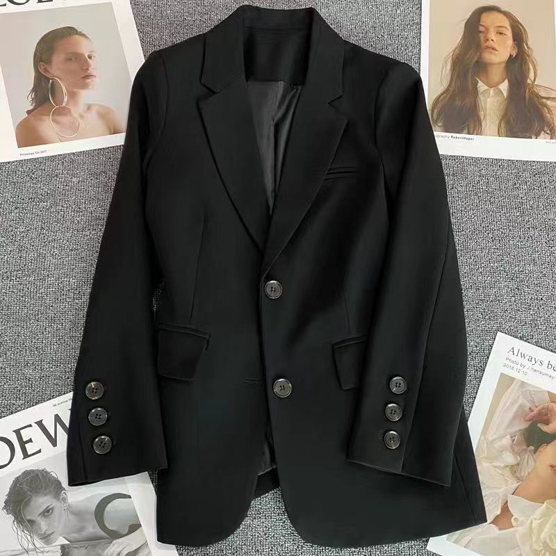 2024 New Style Suit Jacket Korean Fashion Small Suit Simple and Loose Style