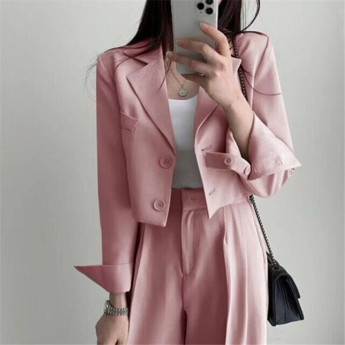Oversize brown jacket for women 2024 spring and autumn small high-end street style new Korean casual suit
