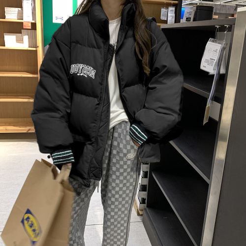 New winter thickened baseball cotton coat design niche lightweight parka down jacket women's short autumn and winter