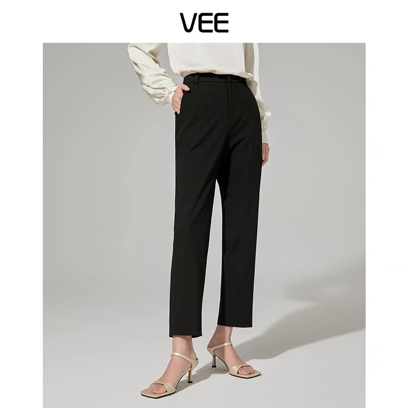 Commuting expert's new temperament versatile slim cigarette pants suit pants for women