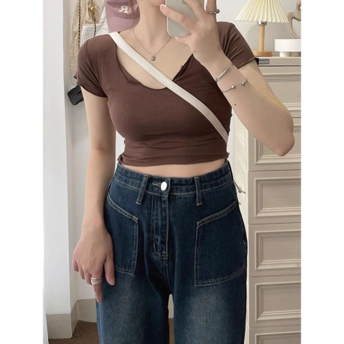 Autumn retro jeans for women, loose and slim design, high-waisted straight wide-leg pants ins trend S-5XL