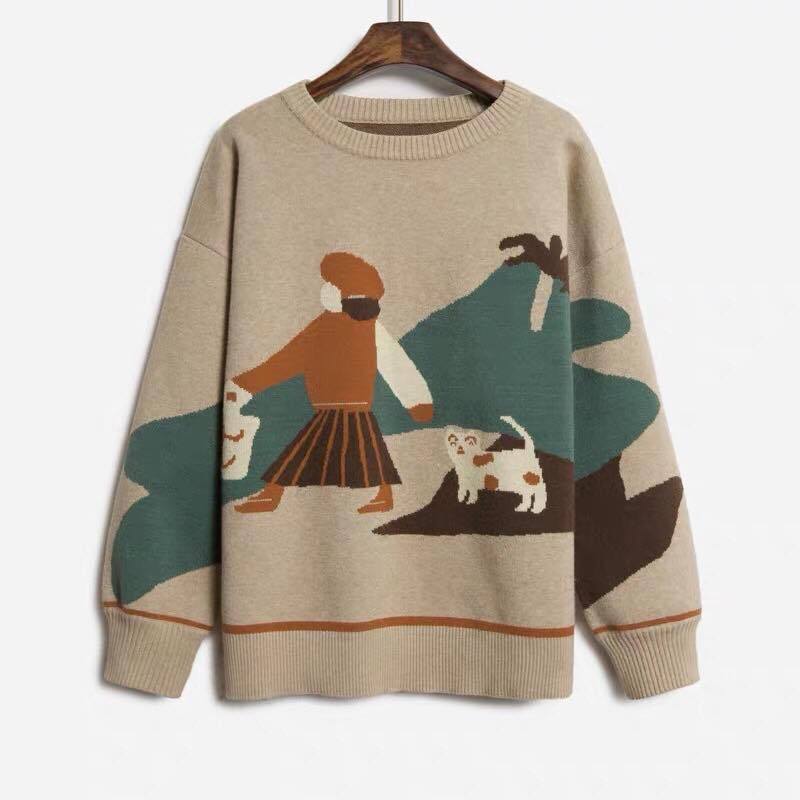 23.7 single sweater in stock 31 yuan good quality core-spun yarn Hello Canon same style sweater 952