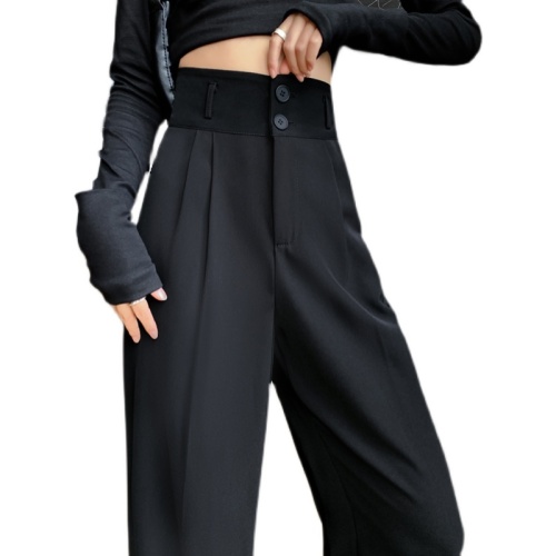 Spring and Autumn New Thin High Waist Loose Draping Large Size Wide Leg Suit Pants