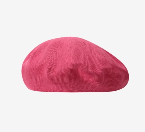 Korean style beret for women with big head, painter's hat, hollow breathable bud hat, suitable hat for big face and big head