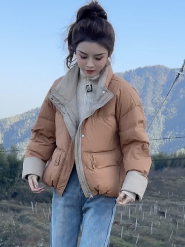 South Korea's 2024 new winter style short down jacket for women, high-end, small, baker's jacket, cotton jacket