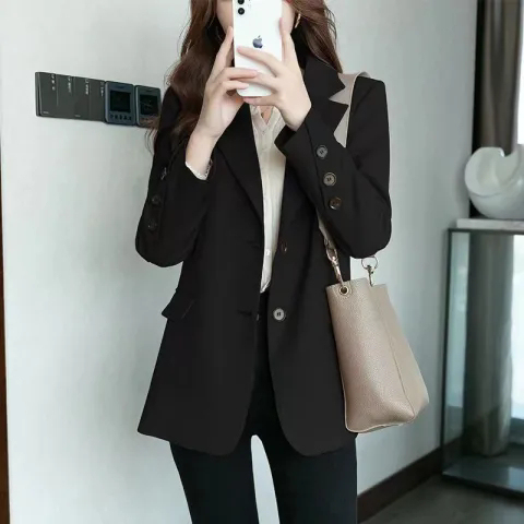 Small blazer for women, new style, stylish and loose, Korean style women's casual suit