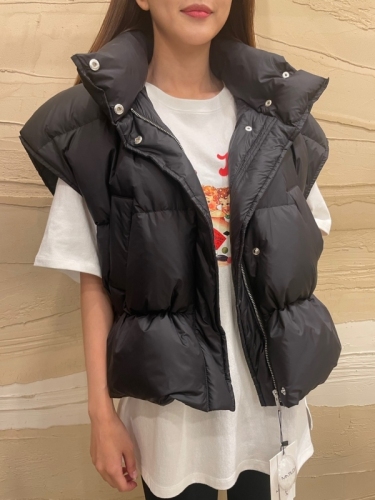 Detachable solid color bread cotton vest vest