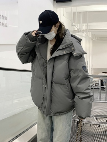 Love short down jacket winter new style thickened design bread jacket for men and women couples