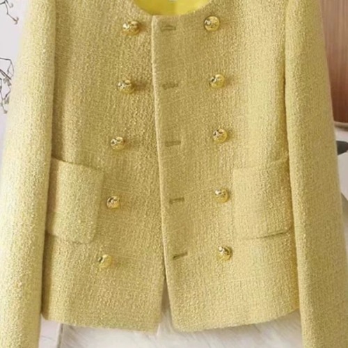 Xiaoxiangfeng jacket women's autumn and winter 2024 new temperament lady method sweet style high-end tweed short top