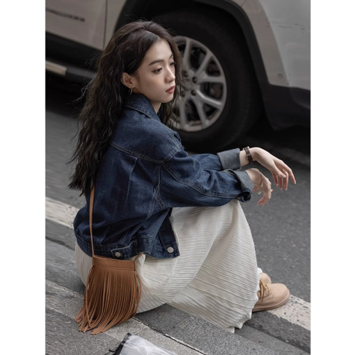 High quality short coat 2024 spring and autumn new style small casual Korean style loose top for women