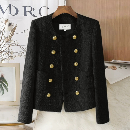 Xiaoxiangfeng jacket women's autumn and winter 2024 new temperament lady method sweet style high-end tweed short top