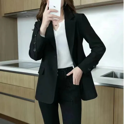 Small blazer for women, new style, stylish and loose, Korean style women's casual suit