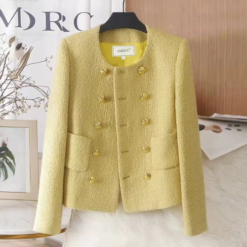 Xiaoxiangfeng jacket women's autumn and winter 2024 new temperament lady method sweet style high-end tweed short top