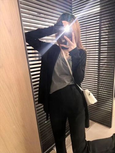 Ready stock-RO Paperman knitted cardigan mid-length autumn and winter lazy style loose jacket