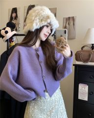 Photographed~ 2024 Autumn New Design Short-Sleeve Youthful Cardigan Top