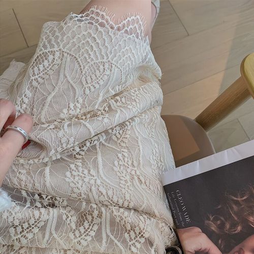 Korean Fall/Winter Lace Knit Skirt for Women, Pairs with Sweater, High-Waist A-Line, Two-Way Wear, Medium-Length Woolen Skirt, Thick