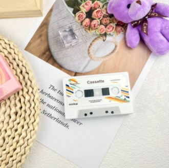 Retro recordable greeting card chip tape gramophone audio music box birthday card blessing confession artifact