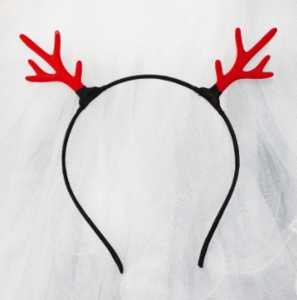 Christmas luminous deer antler headband Christmas elk hairpin headband forest fairy dress up deer hair accessories