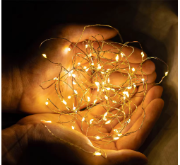 Wholesale led light string lights gypsophila copper wire lights with flowers bouquet decoration atmosphere flash small colorful lights light string