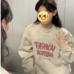 Women's Hooded Long-Sleeve Round Neck Fleece-Like Thin Winter Warm Thicken Outerwear New Style 2024 Autumn/Winter