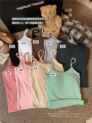 Real-shot ~ Autumn/Winter Brushed Fleece Thermal Camisole, Slim-Fit Innerwear, Minimalist Sleeveless Base Top