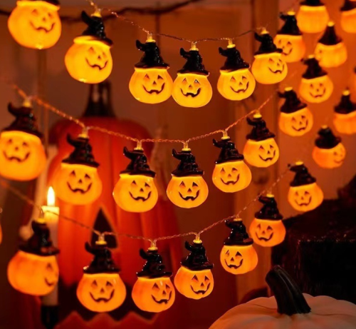 Cross-border LED Christmas Halloween decoration pumpkin lantern holiday decoration atmosphere ghost face skull decorative lamp