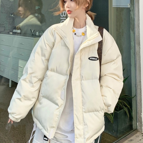 Real shot of large size cotton coat Korean style short bread coat small Hong Kong style down jacket couple style student fat MM