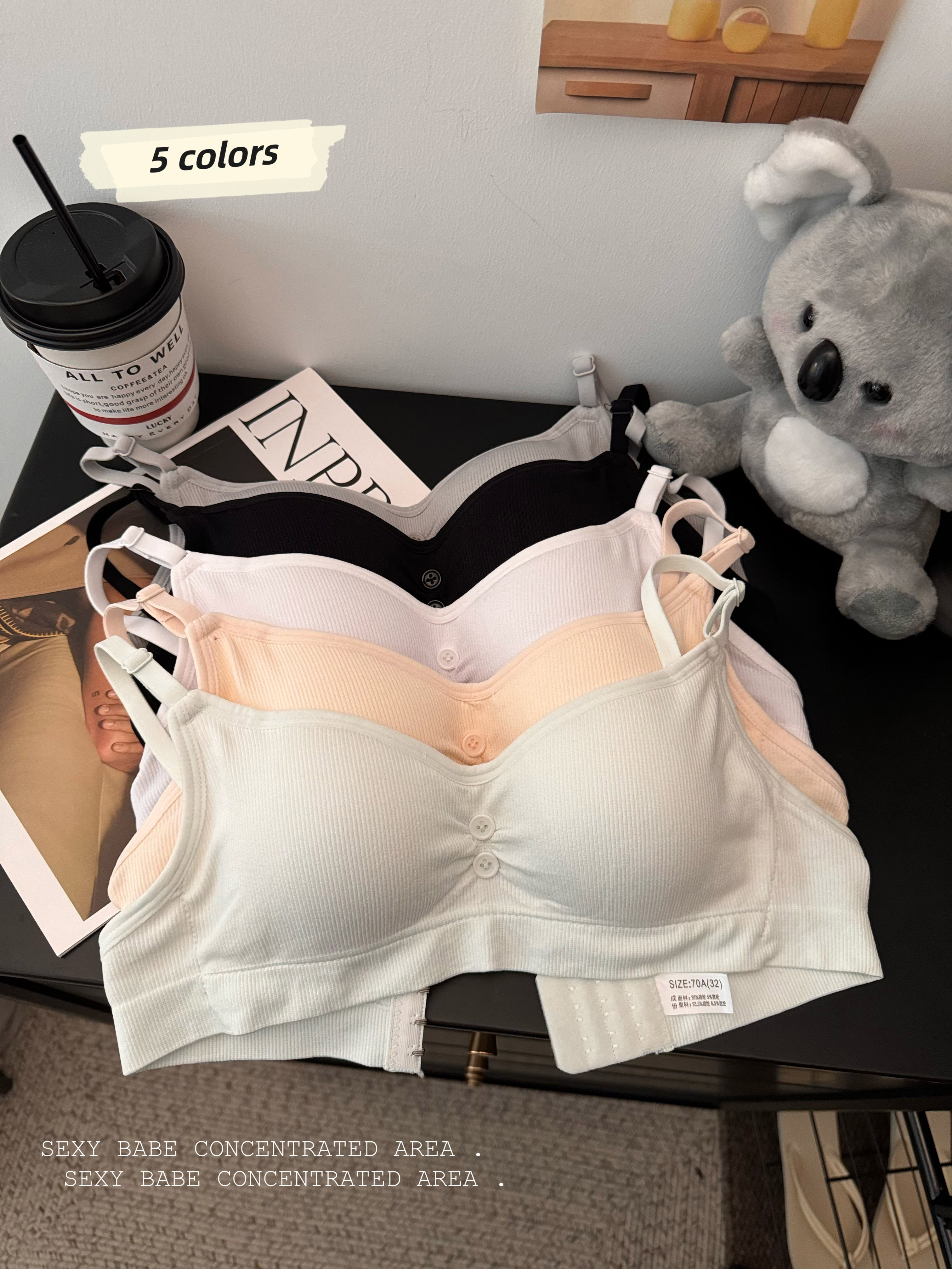 Real shot of underwear for women, seamless small breasts, big bra, no wires, push-up, strapless, breathable girly bra