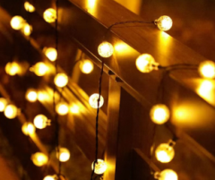 LED solar string lights outdoor waterproof string lights courtyard decoration lights lawn garden arrangement Christmas lights