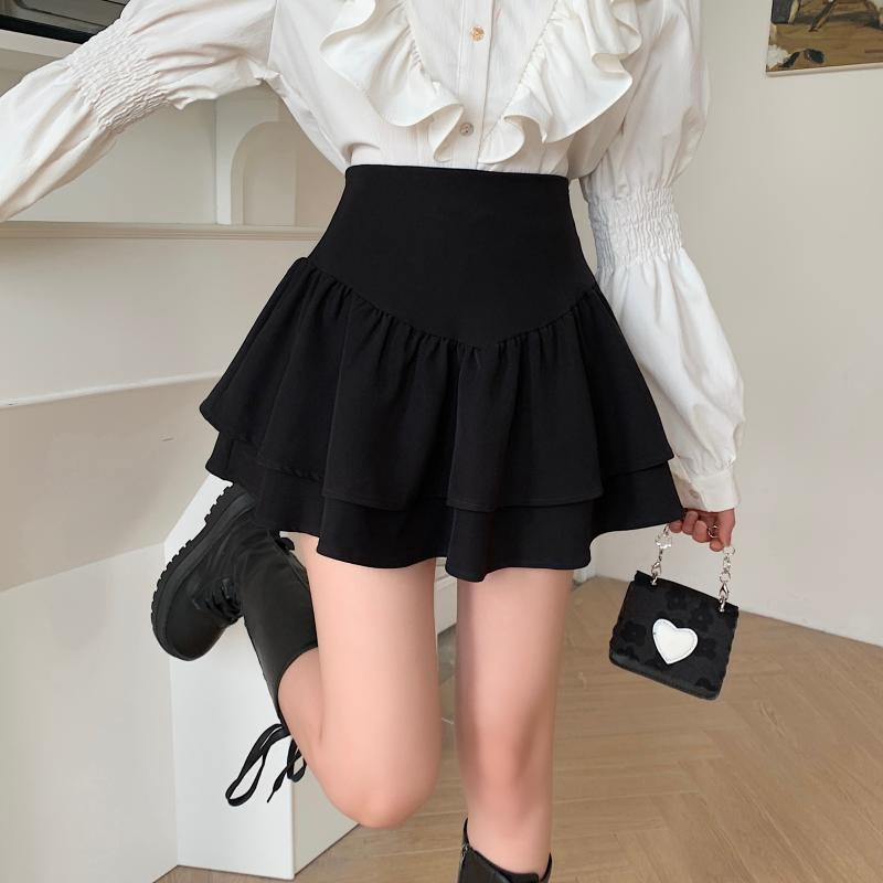 Relaxed Waistband High-Quality Cake Dress Sweet Girl Summer New Arrival High-Waist Slimming Short A-Line Semi-Skirt on Tmall